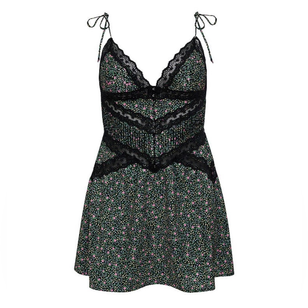 for love and lemons farrah slip dress dark floral